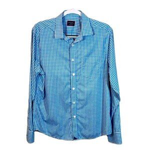 UNTUCKit Men's Plaid Button down Long Sleeve in blue size Medium